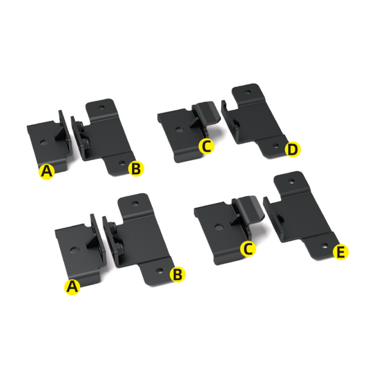 Roof tent quick release mounting bracket